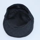 GUCCI GG Canvas Hunting Cap Hat S Black Auth yk16802V-9