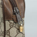 GUCCI GG Supreme Web Sherry Line Clutch Bag PVC Beige 40 014 3553 Auth yk16813-8