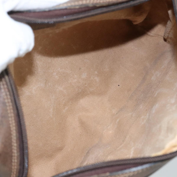 GUCCI GG Supreme Web Sherry Line Clutch Bag PVC Beige 40 014 3553 Auth yk16813