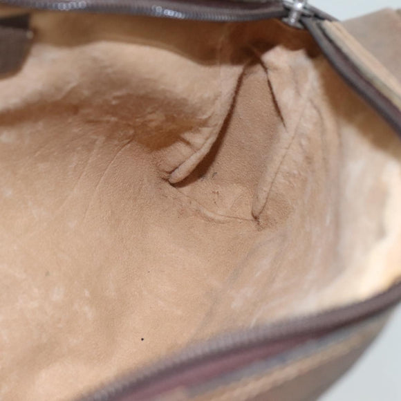 GUCCI GG Supreme Web Sherry Line Clutch Bag PVC Beige 40 014 3553 Auth yk16813