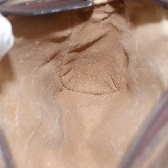 GUCCI GG Supreme Web Sherry Line Clutch Bag PVC Beige 40 014 3553 Auth yk16813