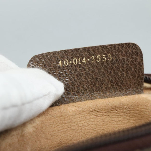 GUCCI GG Supreme Web Sherry Line Clutch Bag PVC Beige 40 014 3553 Auth yk16813