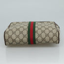 GUCCI GG Supreme Web Sherry Line Clutch Bag PVC Beige 40 014 3553 Auth yk16813-6