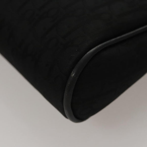 Christian Dior Trotter Canvas Clutch Bag Black Auth yk16815