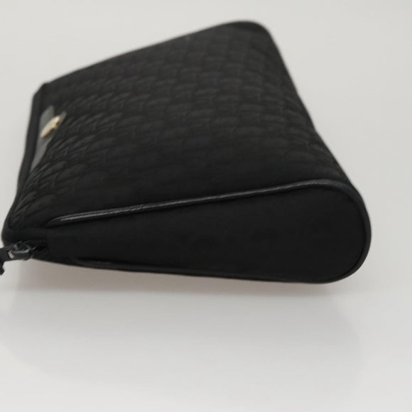 Christian Dior Trotter Canvas Clutch Bag Black Auth yk16815