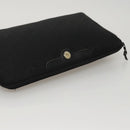 Christian Dior Trotter Canvas Clutch Bag Gold Black Auth yk16815-5