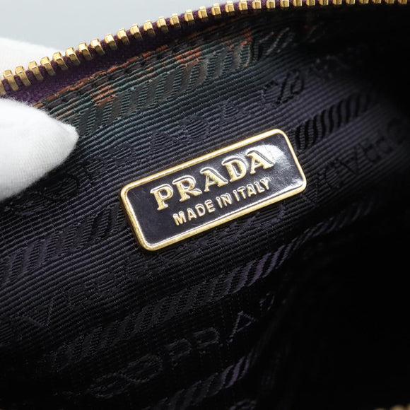 PRADA Pouch Nylon Purple Auth yk16822