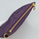 PRADA Pouch Nylon Purple Auth yk16822-6