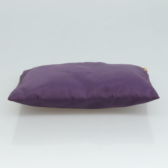 PRADA Pouch Nylon Purple Auth yk16822
