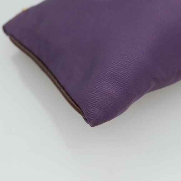 PRADA Pouch Nylon Purple Auth yk16822