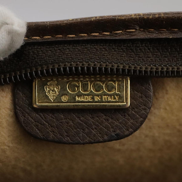 GUCCI GG Supreme Clutch Bag PVC Beige Auth yk16830