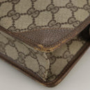 GUCCI GG Supreme Clutch Bag PVC Beige Auth yk16830-15