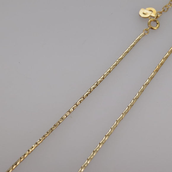 Christian Dior Necklace metal Gold Auth yk16832