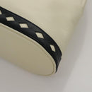 SAINT LAURENT Hand Bag Leather White Auth yk16838-16