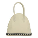 SAINT LAURENT Hand Bag Leather White Auth yk16838-13