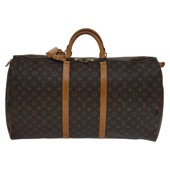 LOUIS VUITTON Monogram Keepall 60 Boston Bag M41422 LV Auth yk16857