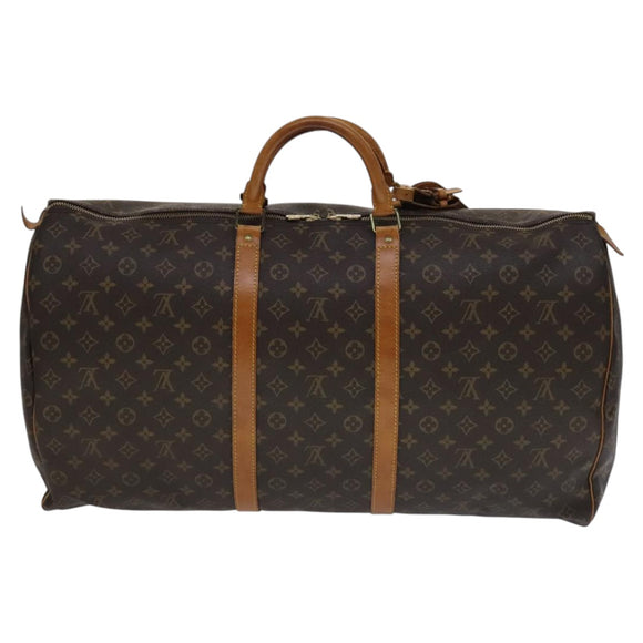 LOUIS VUITTON Monogram Keepall 60 Boston Bag M41422 LV Auth yk16857