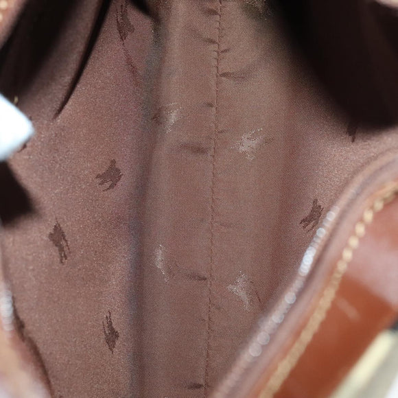 BURBERRY Nova Check Shoulder Bag PVC Leather Beige Auth yk16862