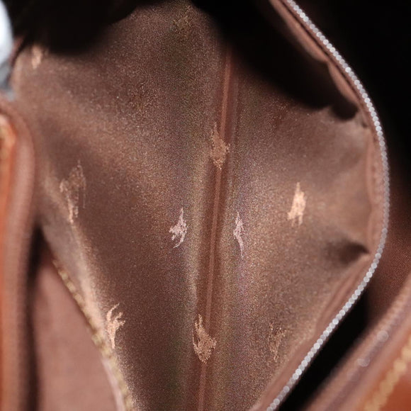 BURBERRY Nova Check Shoulder Bag PVC Leather Beige Auth yk16862