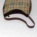 BURBERRY Nova Check Shoulder Bag PVC Leather Beige Auth yk16862-7