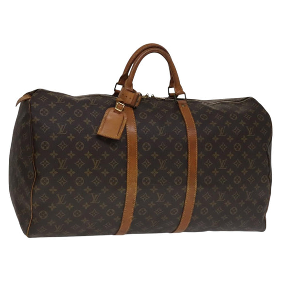 LOUIS VUITTON Monogram Keepall 60 Boston Bag M41422 LV Auth yk16870