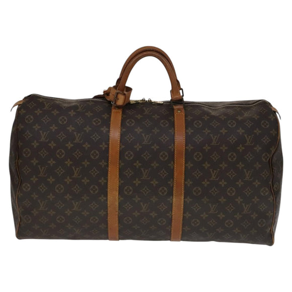 LOUIS VUITTON Monogram Keepall 60 Boston Bag M41422 LV Auth yk16870