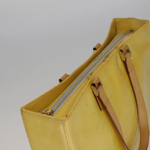 LOUIS VUITTON Monogram Vernis Columbus Tote Bag Gris M91028 LV Auth yk16875