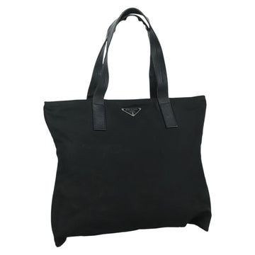 PRADA Tote Bag Nylon Black Auth yk16893