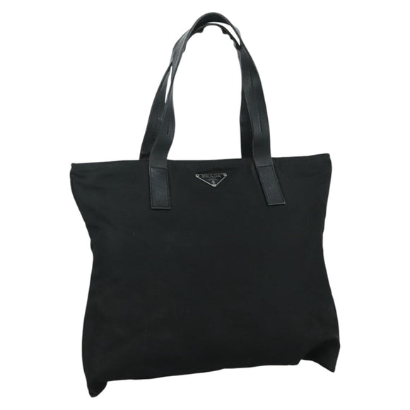PRADA Tote Bag Nylon Black Auth yk16893
