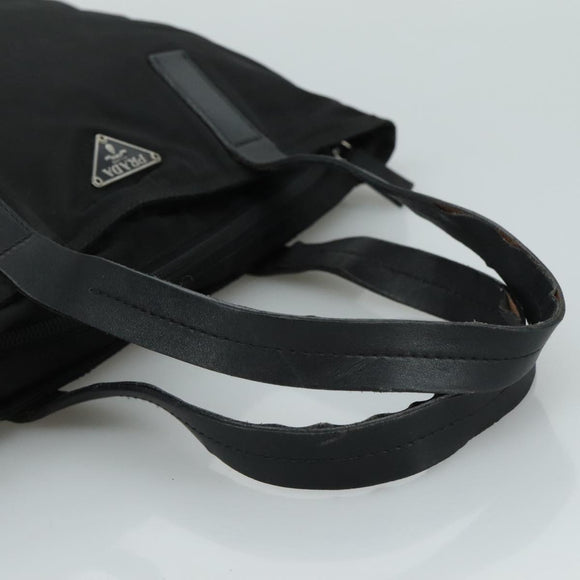 PRADA Tote Bag Nylon Black Auth yk16893