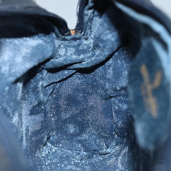 GUCCI GG Supreme Sherry Line Clutch Bag PVC Navy Red 010 378 Auth yk16908