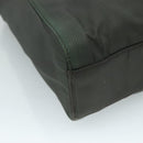 PRADA Chain Shoulder Bag Nylon Khaki Auth yk16918-13