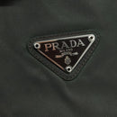 PRADA Chain Shoulder Bag Nylon Khaki Auth yk16918-14