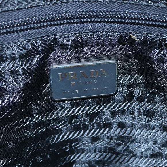 PRADA Chain Shoulder Bag Nylon Khaki Auth yk16918