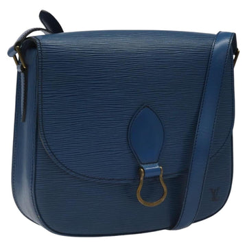 LOUIS VUITTON Epi Saint Cloud GM Shoulder Bag Toledo Blue M52195 LV Auth yk16925