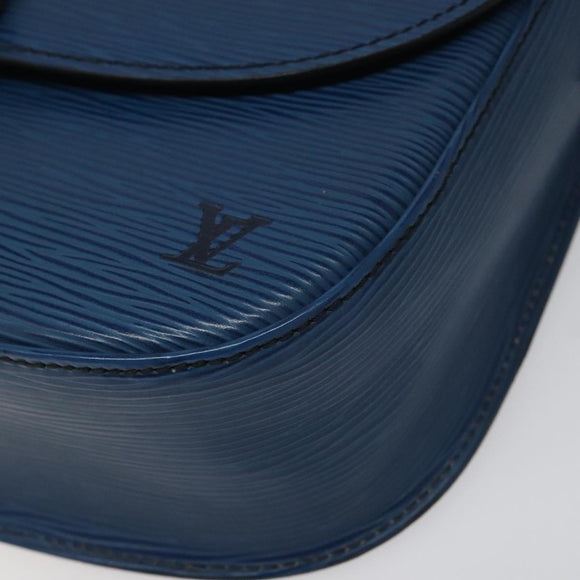 LOUIS VUITTON Epi Saint Cloud GM Shoulder Bag Toledo Blue M52195 LV Auth yk16925