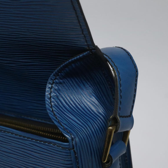 LOUIS VUITTON Epi Saint Cloud GM Shoulder Bag Toledo Blue M52195 LV Auth yk16925