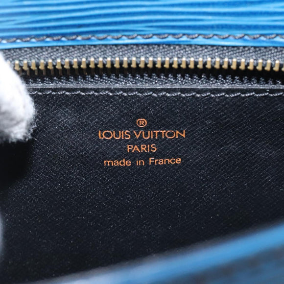 LOUIS VUITTON Epi Saint Cloud GM Shoulder Bag Toledo Blue M52195 LV Auth yk16925