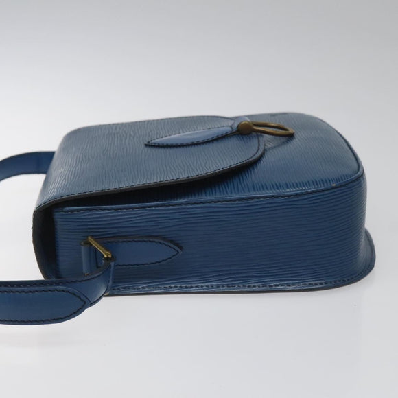 LOUIS VUITTON Epi Saint Cloud GM Shoulder Bag Toledo Blue M52195 LV Auth yk16925