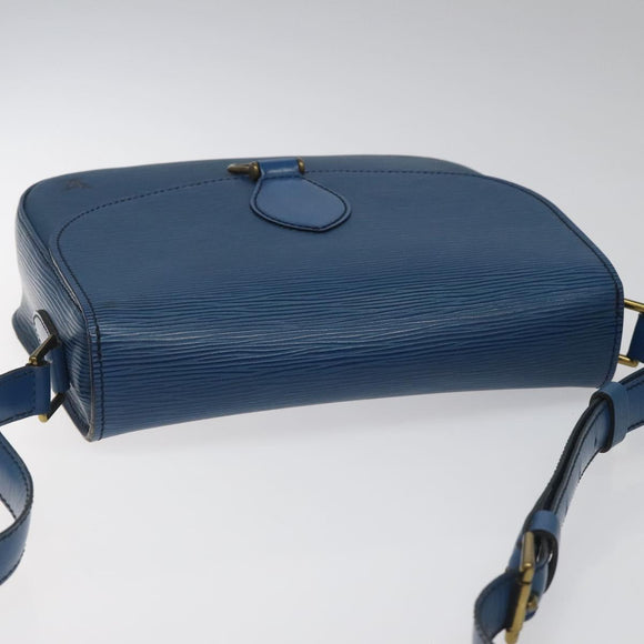 LOUIS VUITTON Epi Saint Cloud GM Shoulder Bag Toledo Blue M52195 LV Auth yk16925