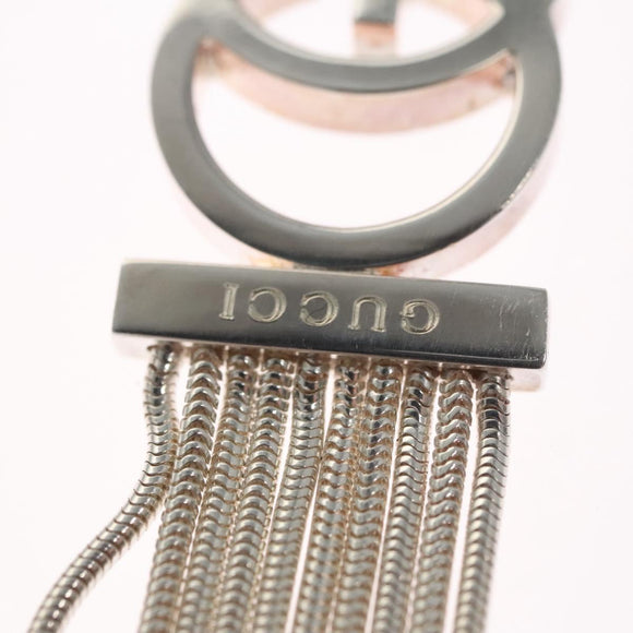 GUCCI Interlocking Bracelet Ag925 Silver Auth yk16929