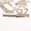 GUCCI Interlocking Bracelet Ag925 Silver Auth yk16929-11