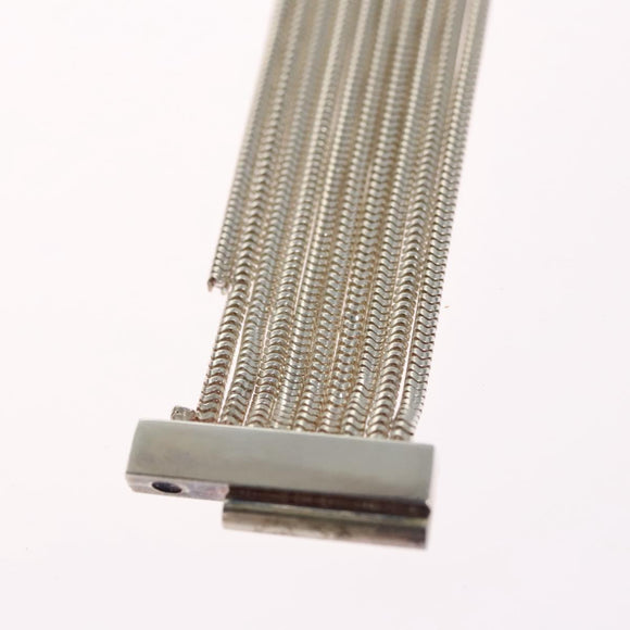 GUCCI Interlocking Bracelet Ag925 Silver Auth yk16929