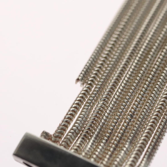 GUCCI Interlocking Bracelet Ag925 Silver Auth yk16929