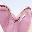 Christian Dior Trotter Canvas Pouch PVC Leather Pink Auth yk16934-17