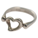 TIFFANY&Co. Open Heart Ring Ag925 Silver Auth yk16935-1