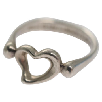 TIFFANY&Co. Open Heart Ring Ag925 Silver Auth yk16935