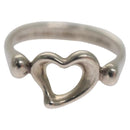 TIFFANY&Co. Open Heart Ring Ag925 Silver Auth yk16935-2