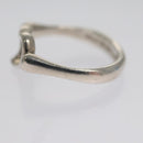 TIFFANY&Co. Open Heart Ring Ag925 Silver Auth yk16935-4