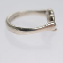 TIFFANY&Co. Open Heart Ring Ag925 Silver Auth yk16935-5